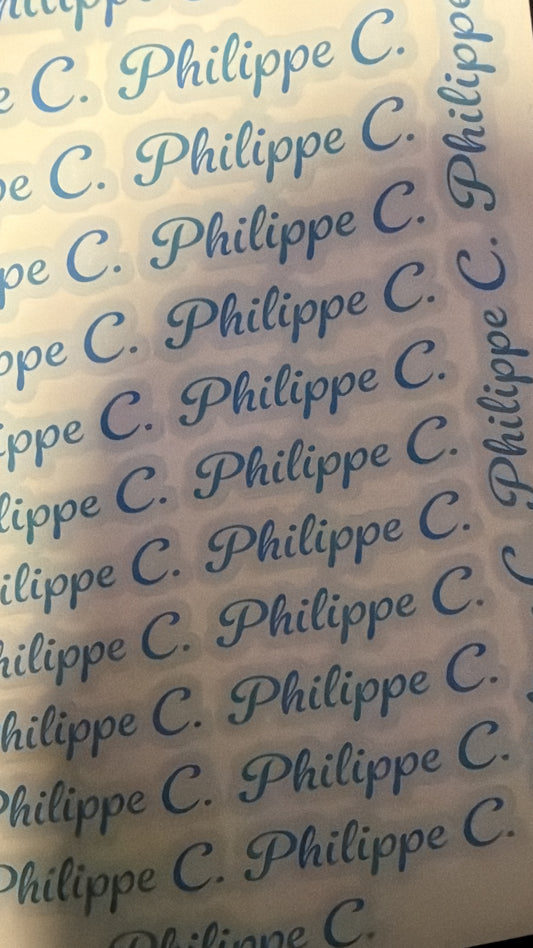 Etiquettes personnalisés en vinyle mats